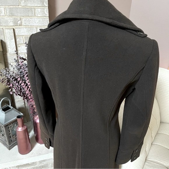 Marvin Richards Wool Blend Topcoat - Dark Brown - Picture 7 of 13
